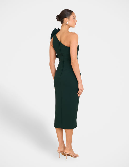 Elise Asymmetric Midi Dress